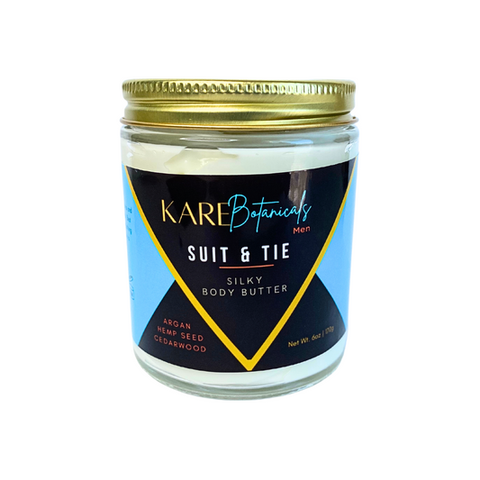 Kare Botanicals Suit & Tie Silky Body Butter Lotion For Men 6oz