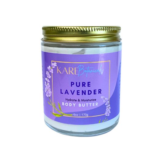 Kare Botanicals Pure Lavender Argan Oil Body Butter Lotion 6oz