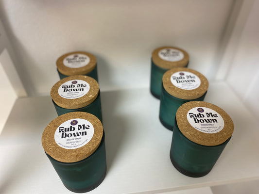 Rub Me Down Massage Candle Beeswax Coconut Mango Butter 7oz