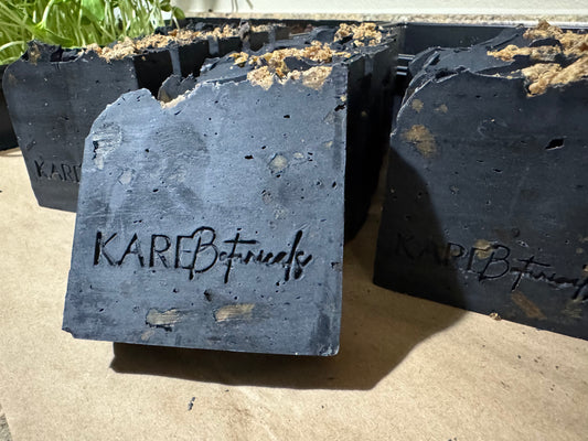 Activated Charcoal Black African Face & Body Soap Unscented 6oz