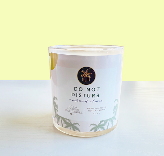 Do Not Disturb Cedarwood Wooden Wick Candle 9oz