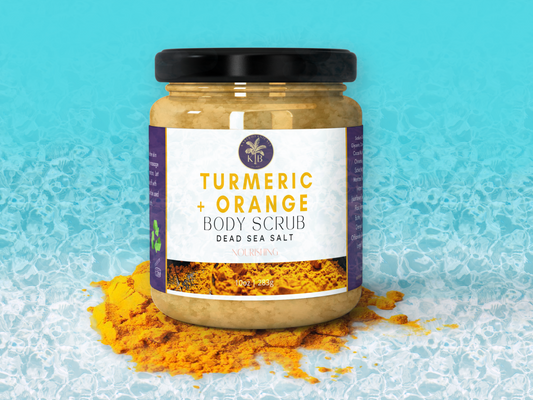 Turmeric Chamomile Oatmeal Eczema Sea Salt Body Scrub 16oz | 453
